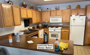 Community Room Kitchen Before Image